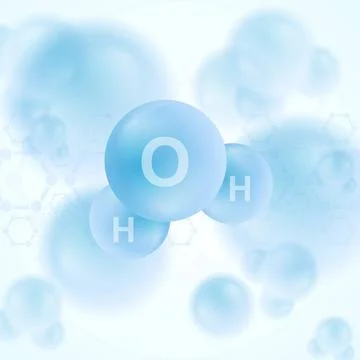H2o water blue molecule vector abstract design H2o water blue molecule abs... Stock Photos