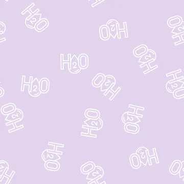 H2o water line seamless pattern Stock Illustration