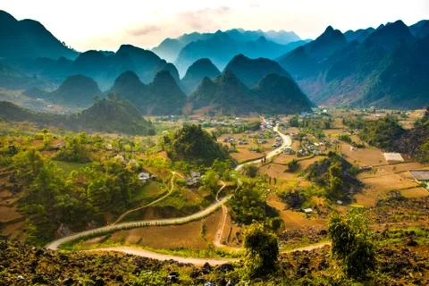 Ha Giang, north extreme loop, North Vietnam, the northern loop Stock Photos