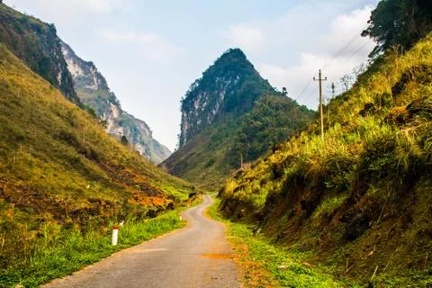 Ha Giang, north extreme loop, North Vietnam, the northern loop Stock Photos