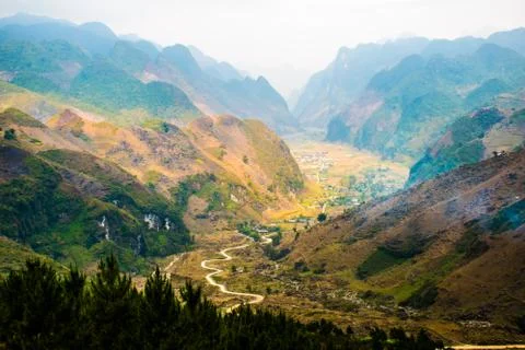 Ha Giang, north extreme loop, North Vietnam, the northern loop Stock Photos