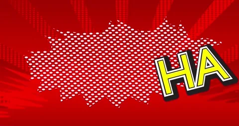 Ha Ha Ha Comic Book Sound Effect Stock Footage 164821694