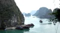 Ha Long Bay (Descending Dragon Bay), Vietnam, UNESCO World Heritage Site, Boats HD Footage