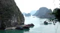 Ha Long Bay (Descending Dragon Bay), Vietnam, UNESCO World Heritage Site, Boats HD Footage