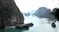 Ha Long Bay (Descending Dragon Bay), Vietnam, UNESCO World Heritage Site, Boats HD Footage