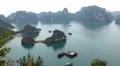 Ha Long Bay (Descending Dragon Bay), Vietnam, UNESCO World Heritage Site, Boats HD Footage