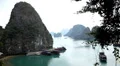 Ha Long Bay (Descending Dragon Bay), Vietnam, UNESCO World Heritage Site, Boats HD Footage