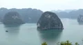 Ha Long Bay (Descending Dragon Bay), Vietnam, UNESCO World Heritage Site, Boats HD Footage