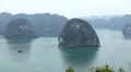 Ha Long Bay (Descending Dragon Bay), Vietnam, UNESCO World Heritage Site, Boats HD Footage