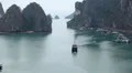 Ha Long Bay (Descending Dragon Bay), Vietnam, UNESCO World Heritage Site, Boats HD Footage