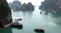 Ha Long Bay (Descending Dragon Bay), Vietnam, UNESCO World Heritage Site, Boats HD Footage