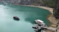 Ha Long Bay (Descending Dragon Bay), Vietnam, UNESCO World Heritage Site, Boats HD Footage
