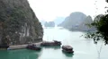 Ha Long Bay (Descending Dragon Bay), Vietnam, UNESCO World Heritage Site, Boats HD Footage