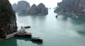 Ha Long Bay (Descending Dragon Bay), Vietnam, UNESCO World Heritage Site, Boats HD Footage