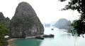 Ha Long Bay (Descending Dragon Bay), Vietnam, UNESCO World Heritage Site, Boats HD Footage