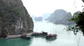 Ha Long Bay (Descending Dragon Bay), Vietnam, UNESCO World Heritage Site, Boats HD Footage