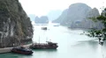 Ha Long Bay (Descending Dragon Bay), Vietnam, UNESCO World Heritage Site, Boats HD Footage