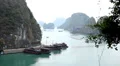 Ha Long Bay (Descending Dragon Bay), Vietnam, UNESCO World Heritage Site, Boats HD Footage