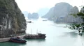 Ha Long Bay (Descending Dragon Bay), Vietnam, UNESCO World Heritage Site, Boats HD Footage