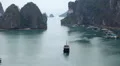 Ha Long Bay (Descending Dragon Bay), Vietnam, UNESCO World Heritage Site, Boats HD Footage