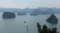 Ha Long Bay (Descending Dragon Bay), Vietnam, UNESCO World Heritage Site, Boats HD Footage