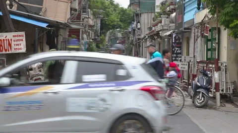 Ha Noi city traffic, Vietnam 스톡 동영상 59303641