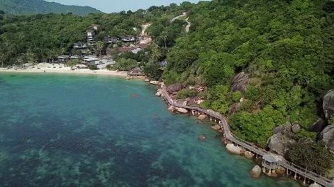 Haad Rin area, koh Phangan island 库存影片 84785740