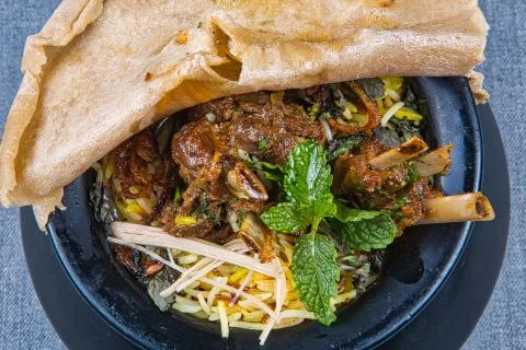 Haandi Mutton Biryani Stock Photos