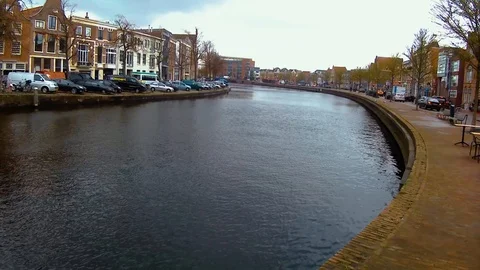 Haarlem Canal Stock Footage 108170753