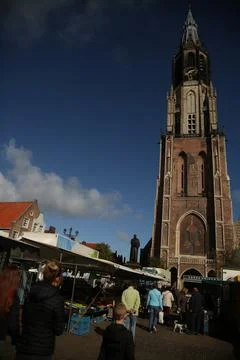 Haarlem clock tower 2 Foto stock