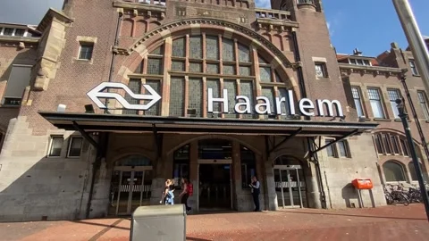 Haarlem Train Station - The Netherlands Stock Footage 249762128