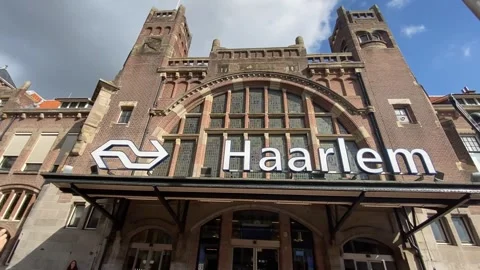 Haarlem Train Station - The Netherlands Stock Footage 249762130
