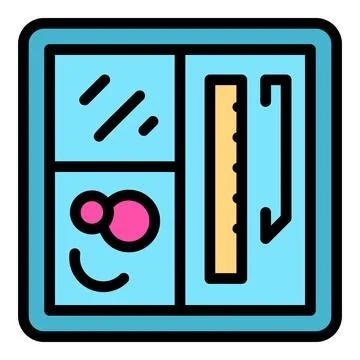 Haberdashery instrument icon vector flat Illustrazione stock
