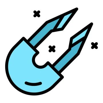 Haberdashery pin icon vector flat Stock Illustration