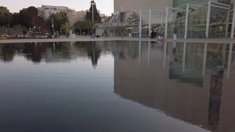 Habima square Stock Footage 117139928