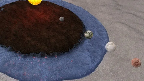 Habitable zone evolution star Stock Footage 104211251