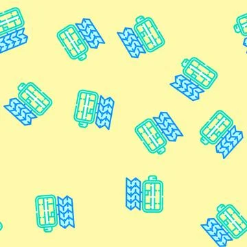 Habitat space exploration vector seamless pattern イラスト素材