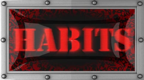 Habits on led Stock Footage 8762125