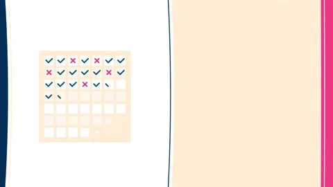 Habits tracker animation Video stock 173091476