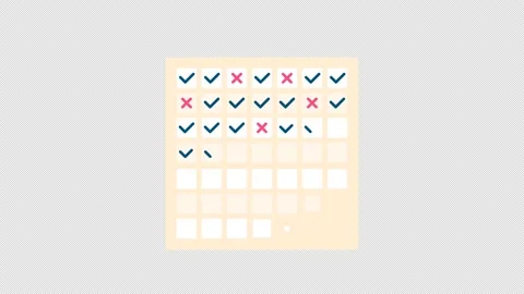 Habits tracker animation Video stock 203996051