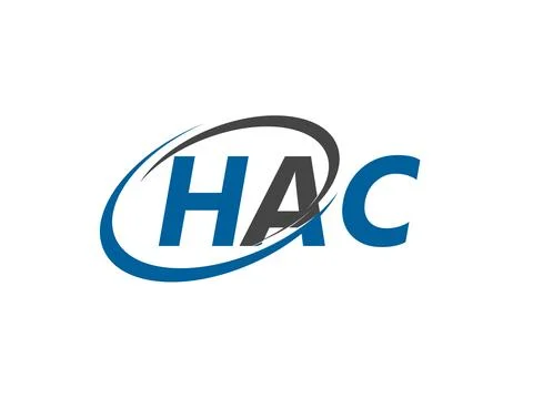 HAC initial letter logo design, vector template Stock Illustration