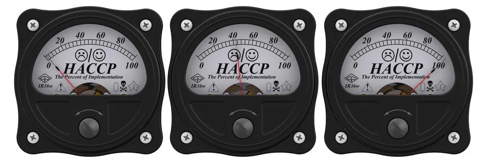 HACCP. The percent of implementation. Indicator イラスト素材