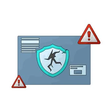 Hack Alert Bell illustration Stock Illustration