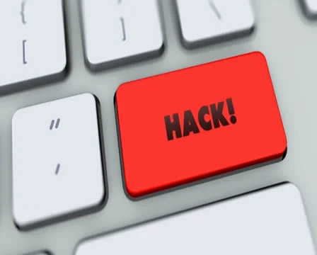 Hack button on computer keyboard. Key is pressed, click for HD Stock Footage 35647571
