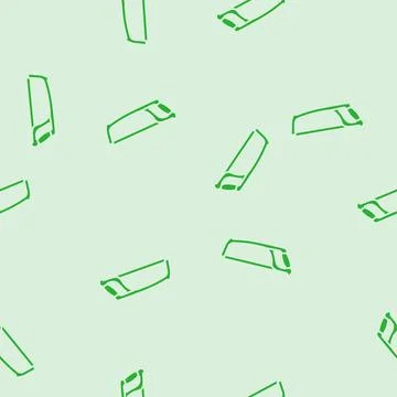 Hack hand saw glyph seamless pattern Stock Illustration