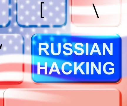 Hack Keyboard Key Flags Showing Hacking 3d Illustration Illustrazione stock