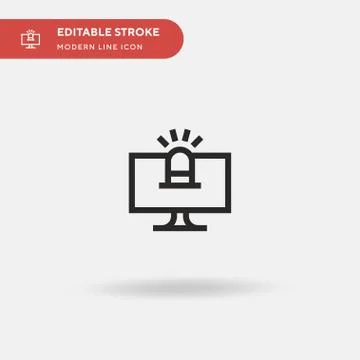 Hack Simple vector icon. Illustration symbol design template for web mobile U Illustrazione stock