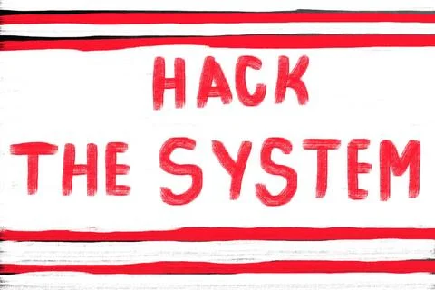 Hack the system hack the system Copyright: xZoonar.com/VladimirxNenovx 623... Stock-Fotos