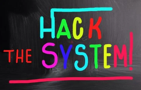 Hack the system! Stock Illustration