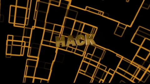 Hack Technology Word with background Stock Footage 294586542